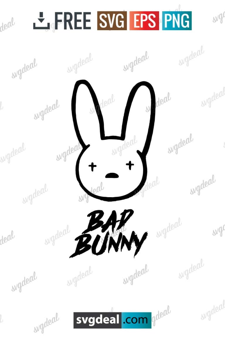 Free Bad Bunny Svg Free - SVGDeal.com