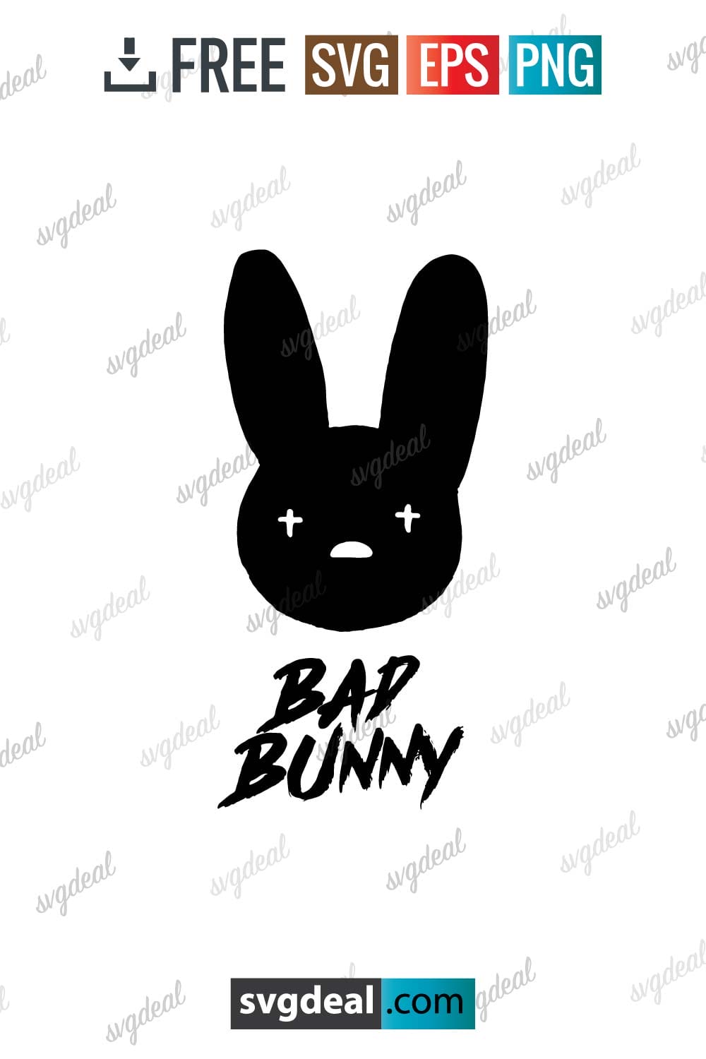 Free Bad Bunny Svg Free Download - SVGDeal.com