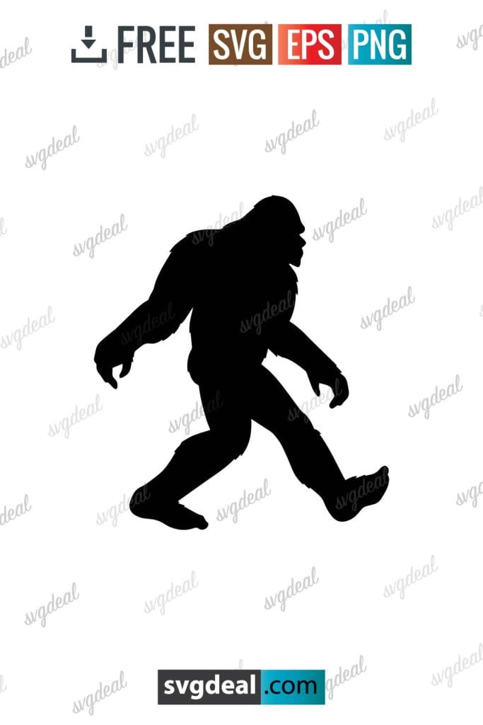 Free Bigfoot Svg - SVGDeal.com