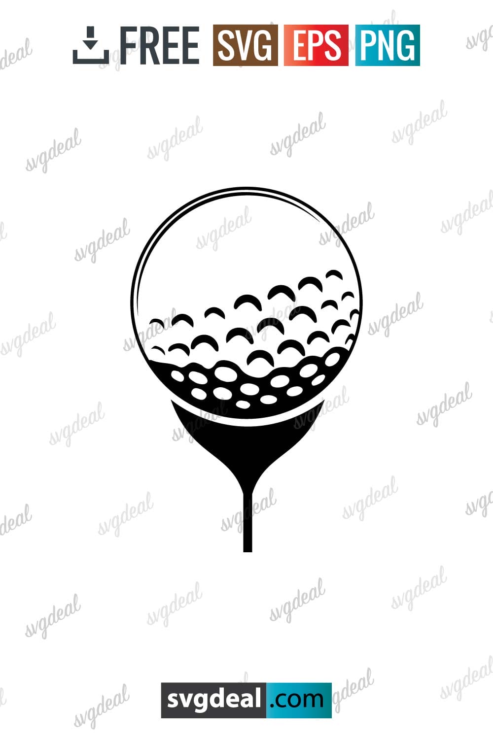 Free Golf Tee Svg - SVGDeal.com