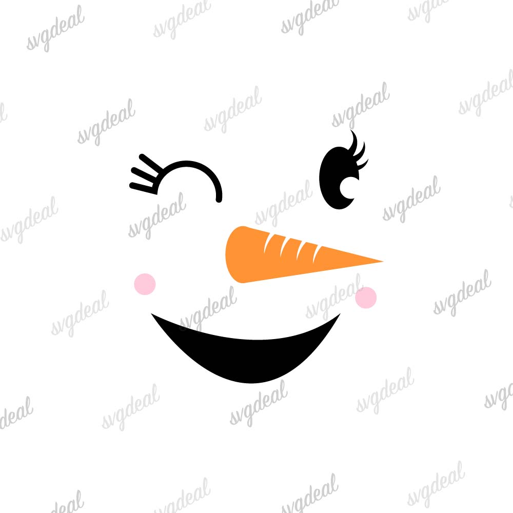 Snowman Face Svg Free