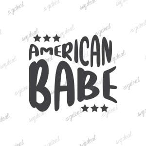 American Babe Svg