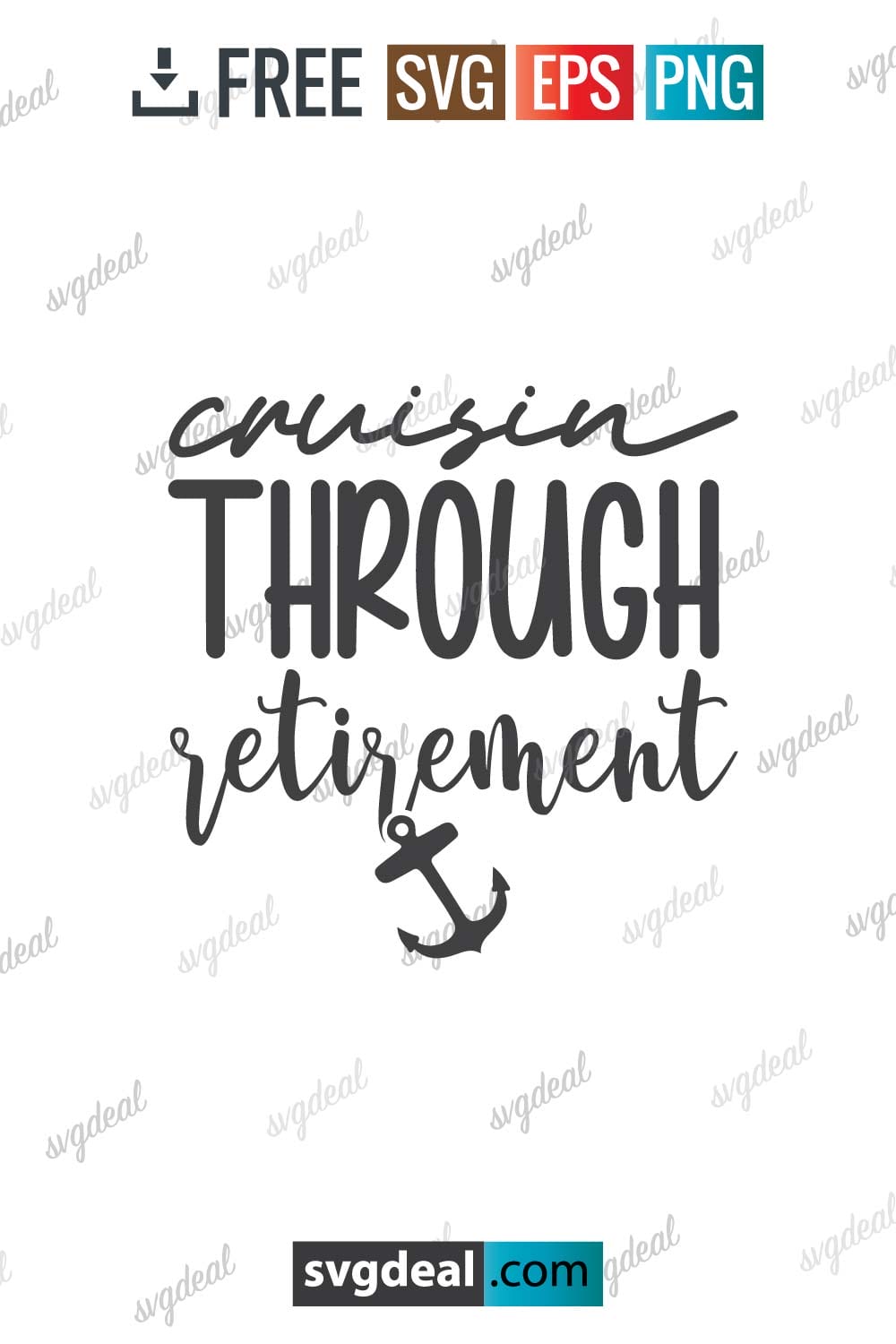 Cruisin Through Retirement SVG