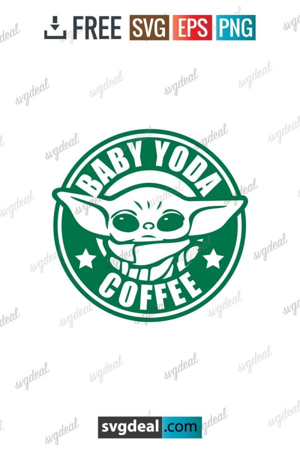 Baby Yoda Coffee Svg
