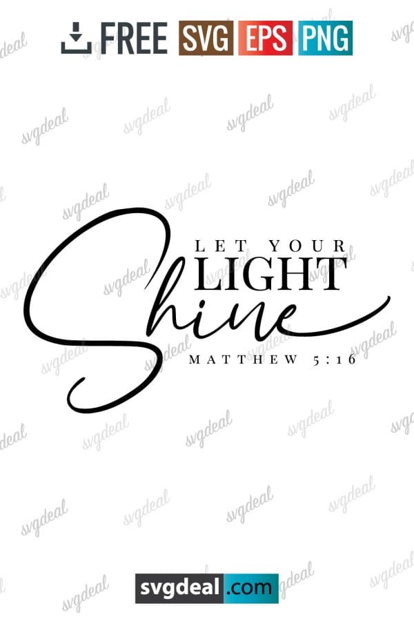 Let Your Light Shine Svg