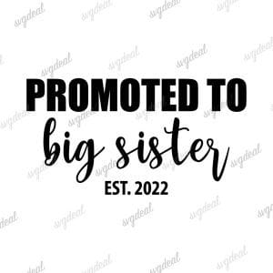 Promoted To Big Sister Svg