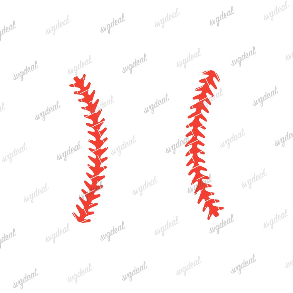 Softball Stitches Svg