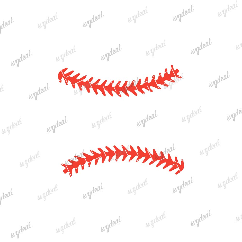 Softball Laces Svg