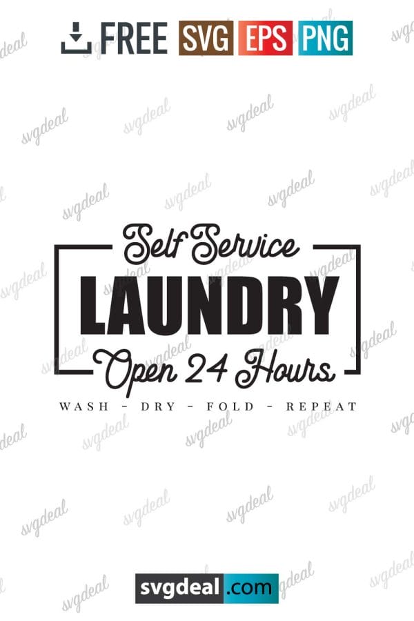 Self Service Laundry SVG