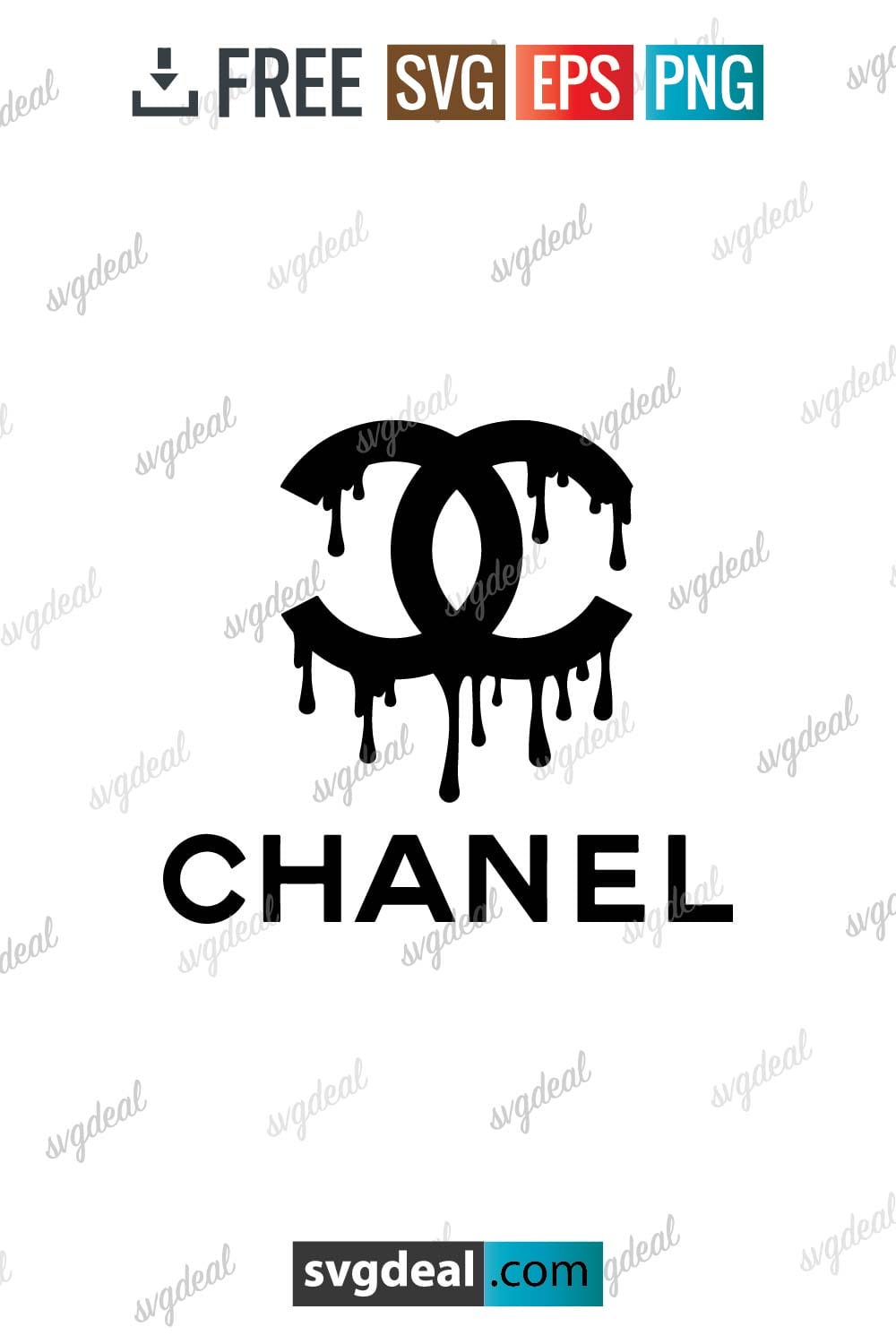 Free Chanel Drip Svg - SVGDeal.com