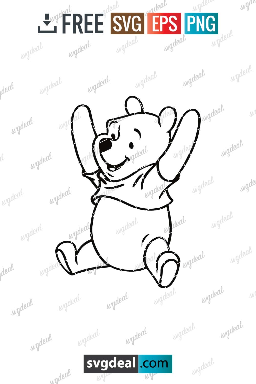 Pooh Bear Svg