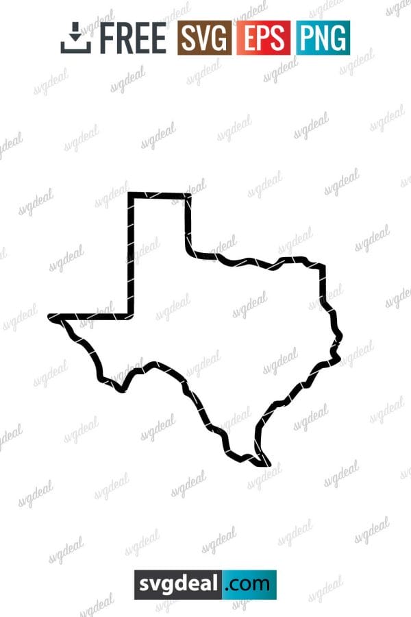 Texas Outline Svg