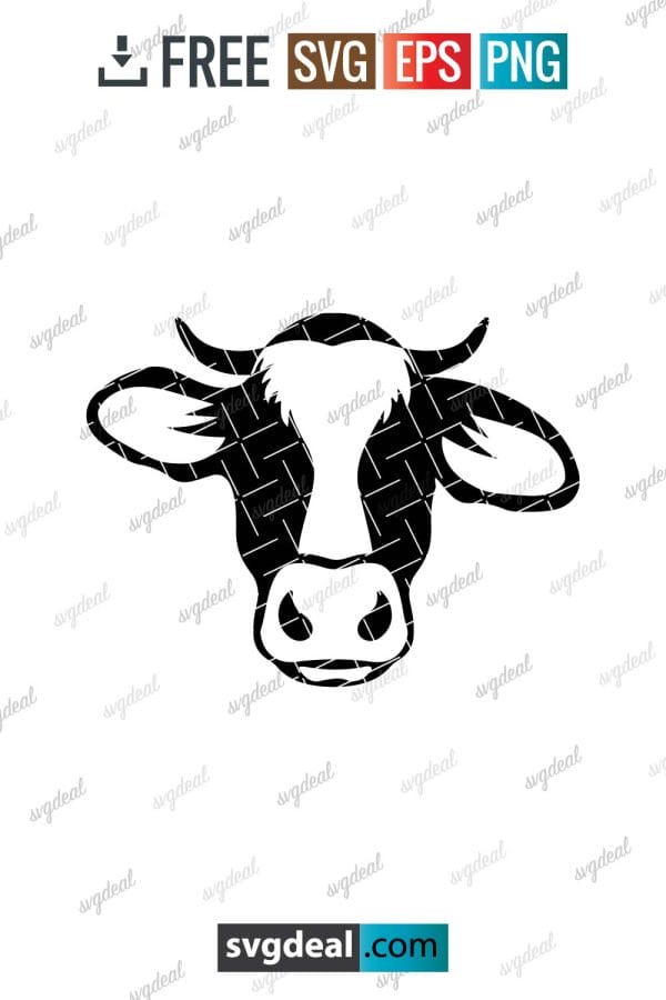 Cow Head Svg
