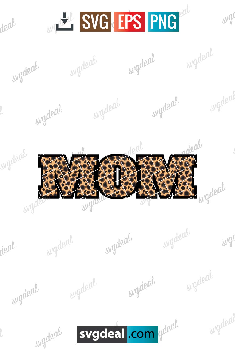 Leopard Mom Svg