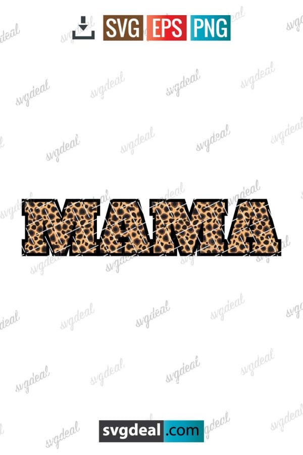 Leopard Mama Svg