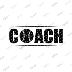 Softball Coach Svg