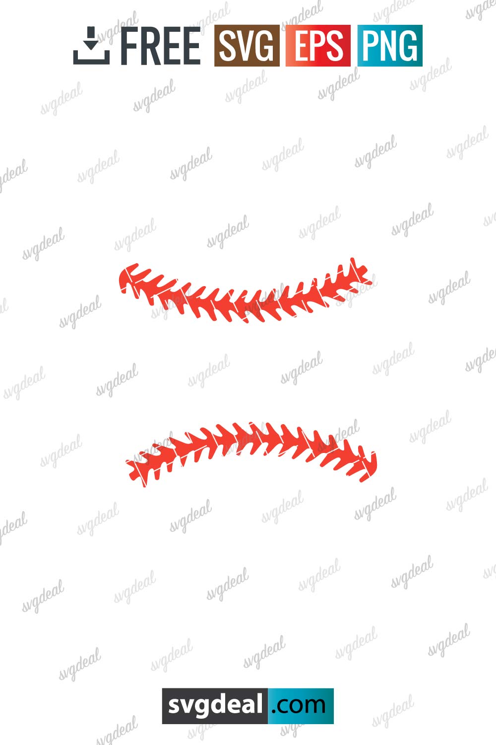 Free Softball Laces Svg - SVGDeal.com