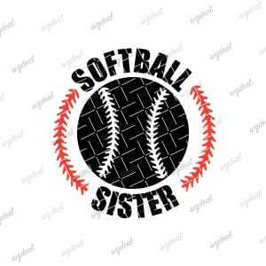 Softball Sister Svg
