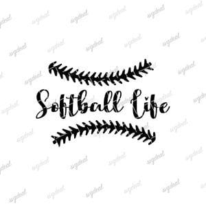 Softball Life Svg