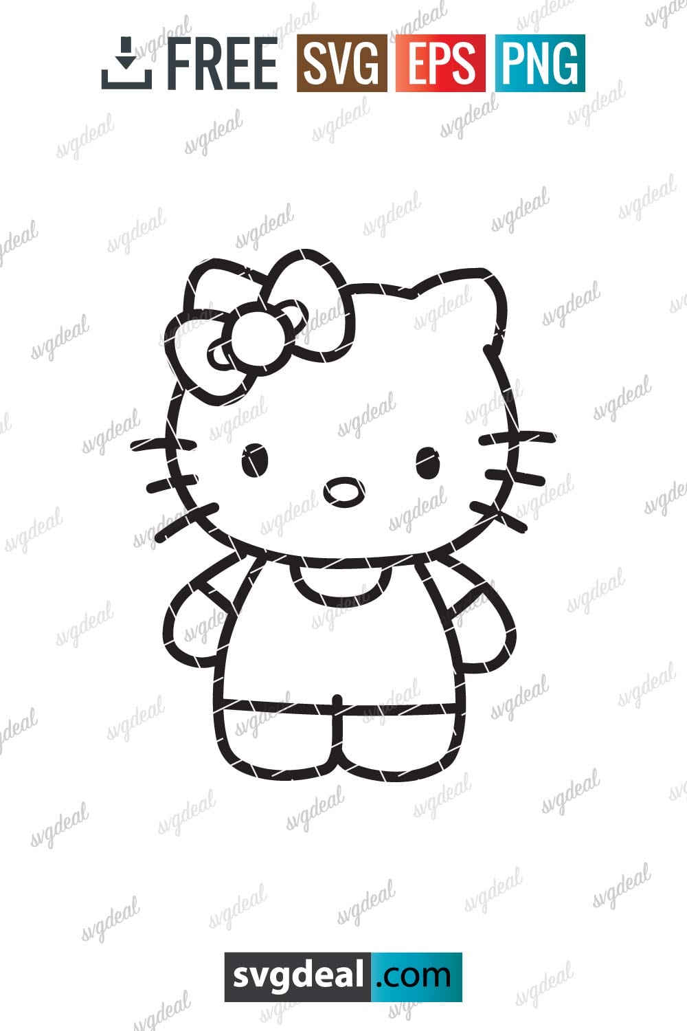 Hello kitty vector free download SVG