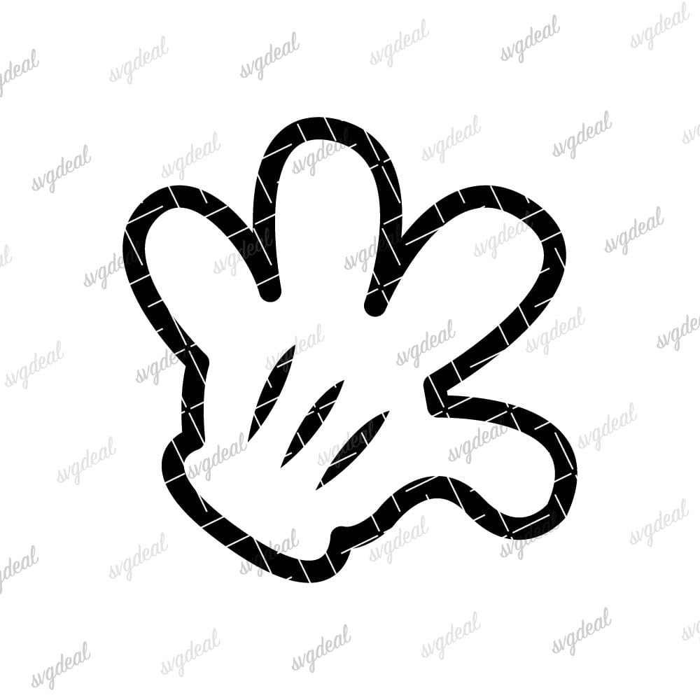 Mickey Hands Svg