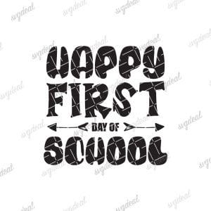 Happy First Day Of School Svg, Back To School Svg, 1st Day Of School, Hello School Grade Gift Svg, Teacher Shirt, Png Cut Files Silhouette