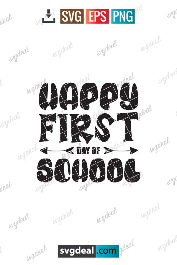 Happy First Day Of School Svg, Back To School Svg, 1st Day Of School, Hello School Grade Gift Svg, Teacher Shirt, Png Cut Files Silhouette