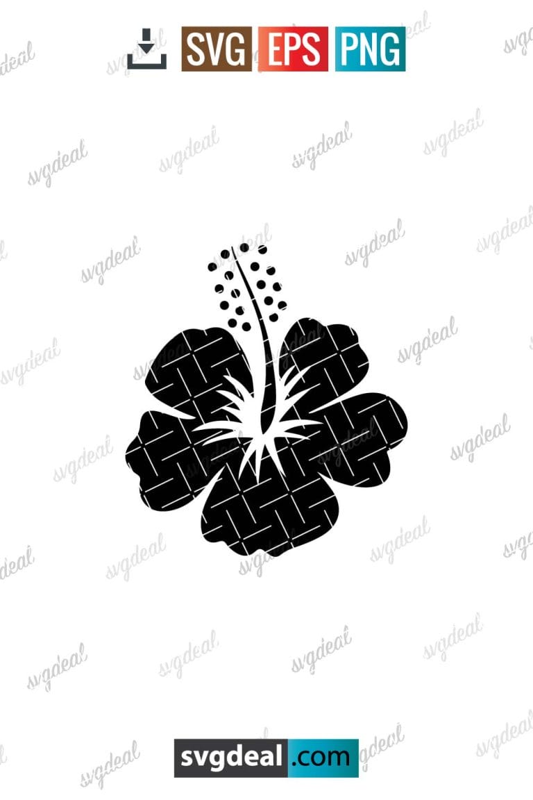 Free Hibiscus Svg Flowers - SVGDeal.com