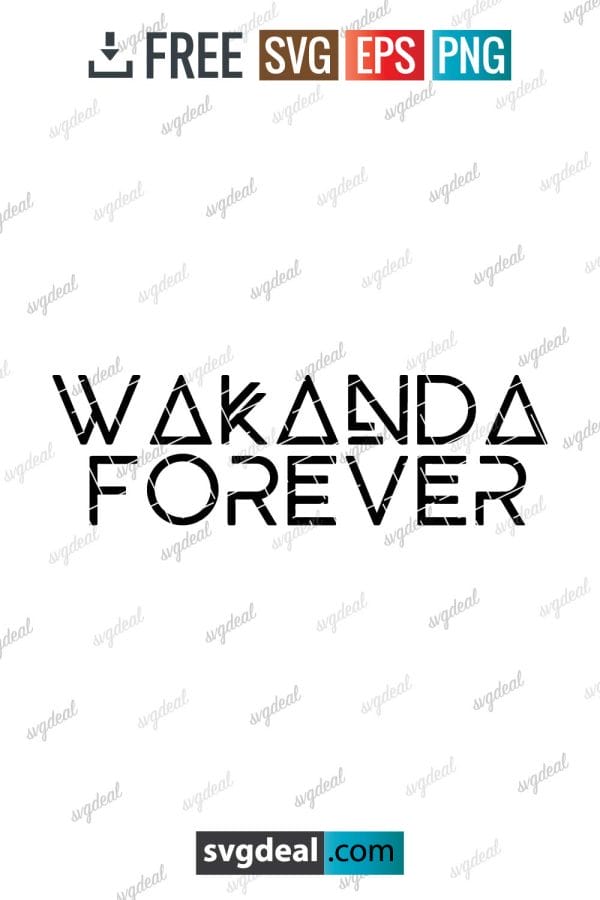 Wakanda Forever Svg