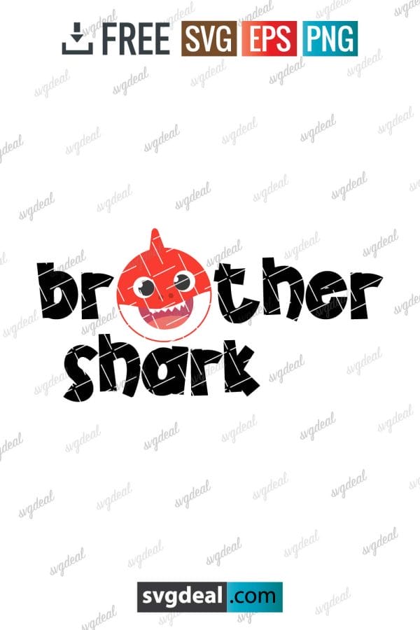 Brother Shark Svg