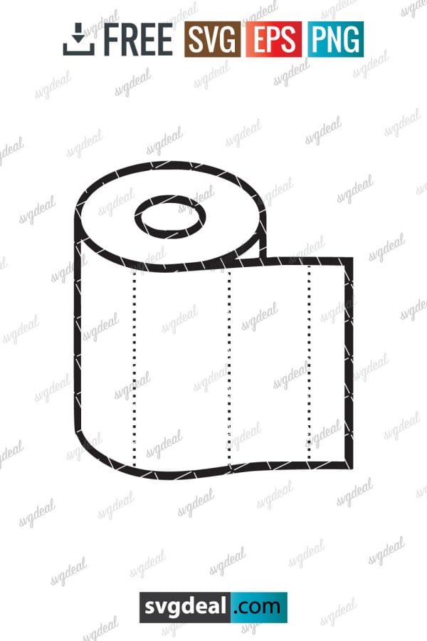 Toilet Paper Roll Svg
