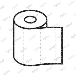 Toilet Paper Roll Svg