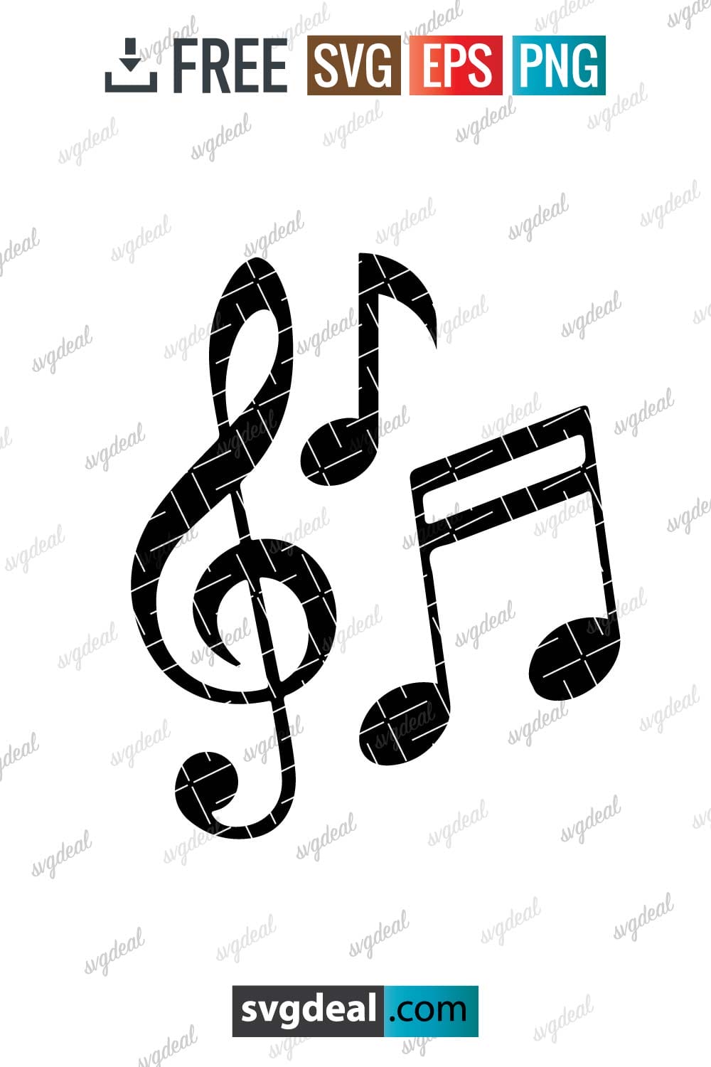 Free Music Notes Svg - SVGDeal.com