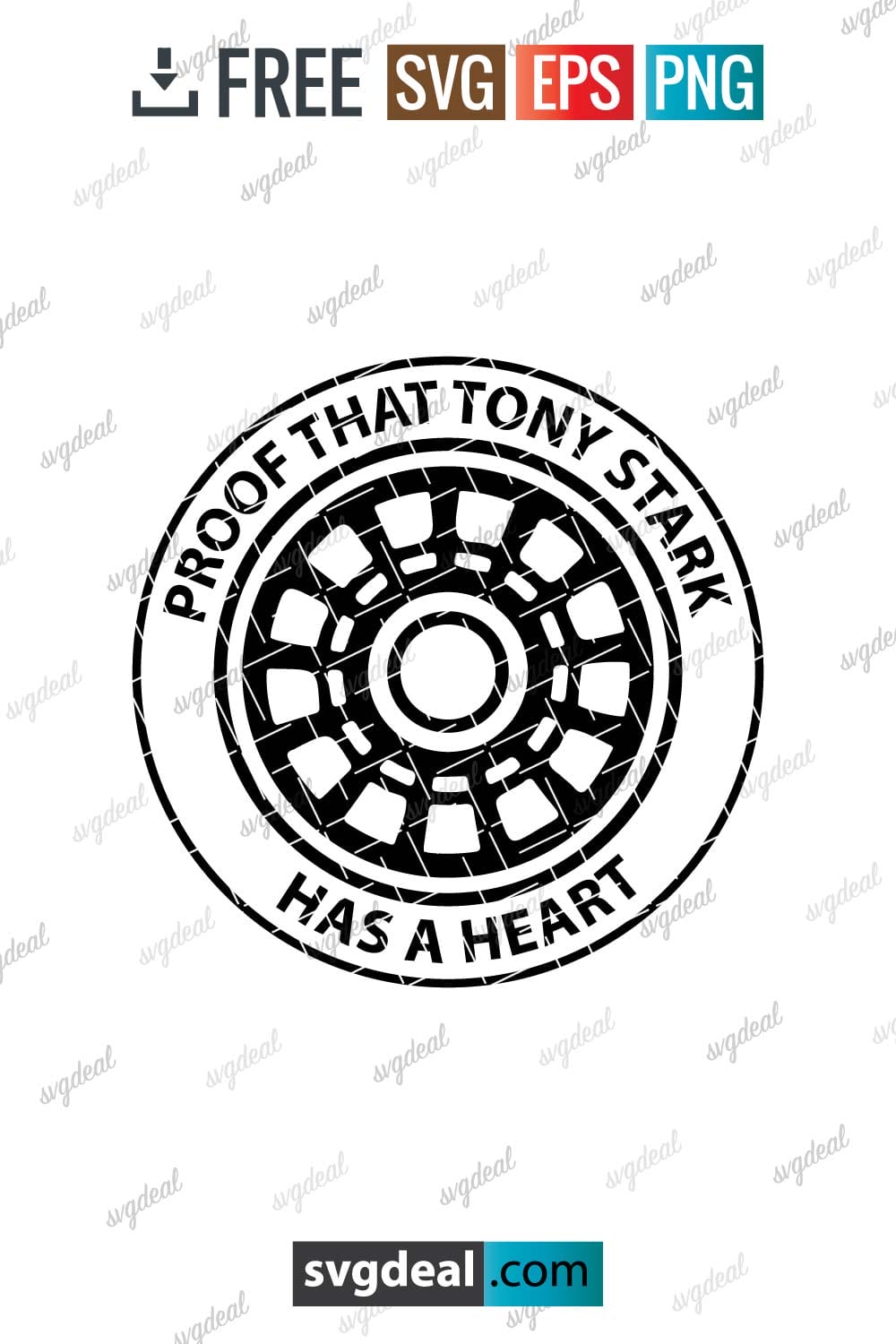 Free Iron Man Heart Svg - SVGDeal.com