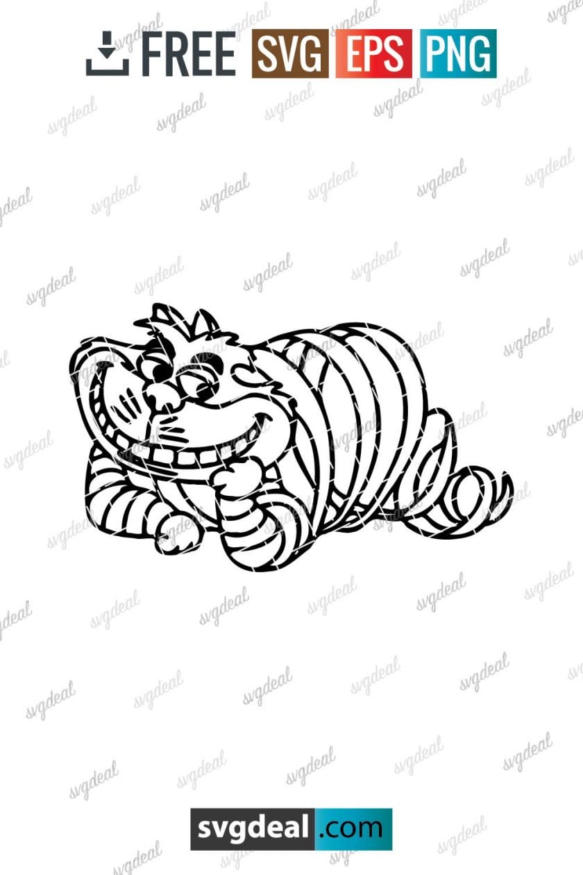 Free Cheshire Cat Svg Free - SVGDeal.com