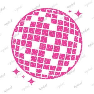 Pink Disco Ball Svg