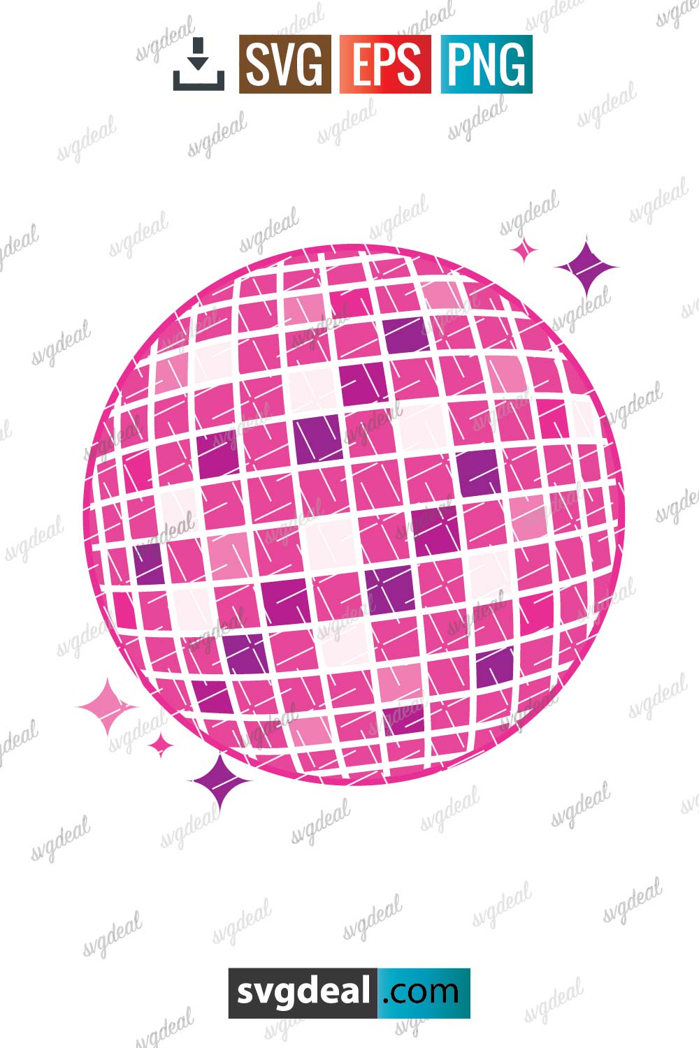 Party Disco Ball Svg