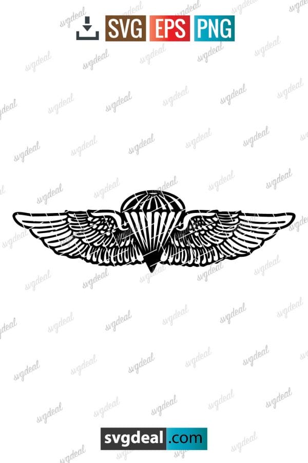 Navy Parachutist Insignia SVG