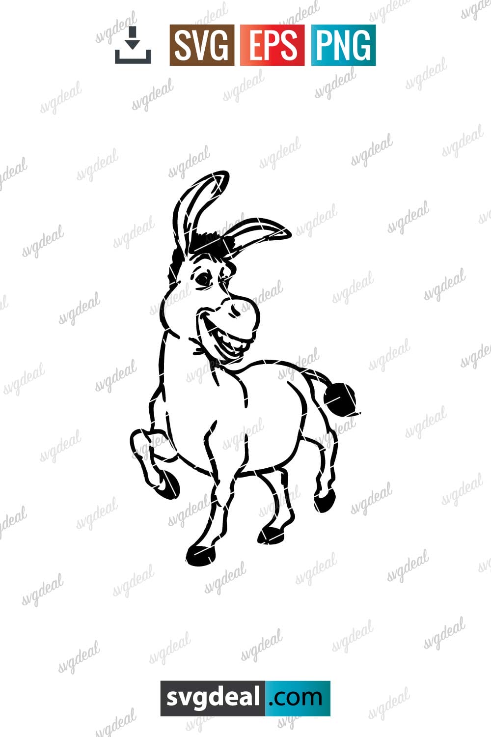 Free Shrek Donkey Svg - SVGDeal.com