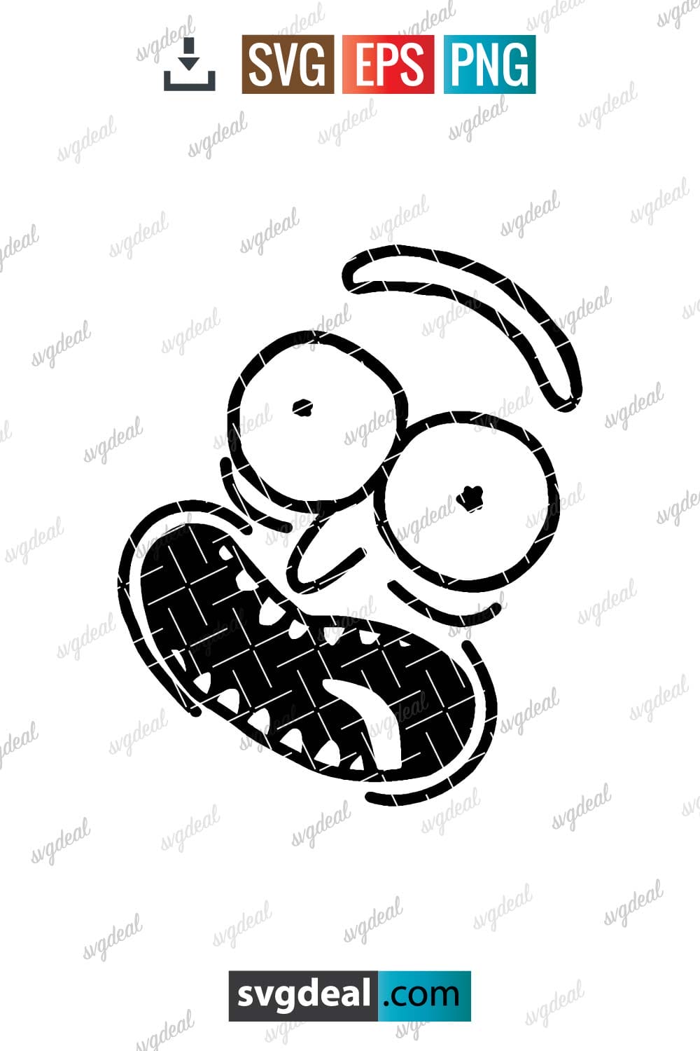 Free Pickle Rick Face Svg - SVGDeal.com