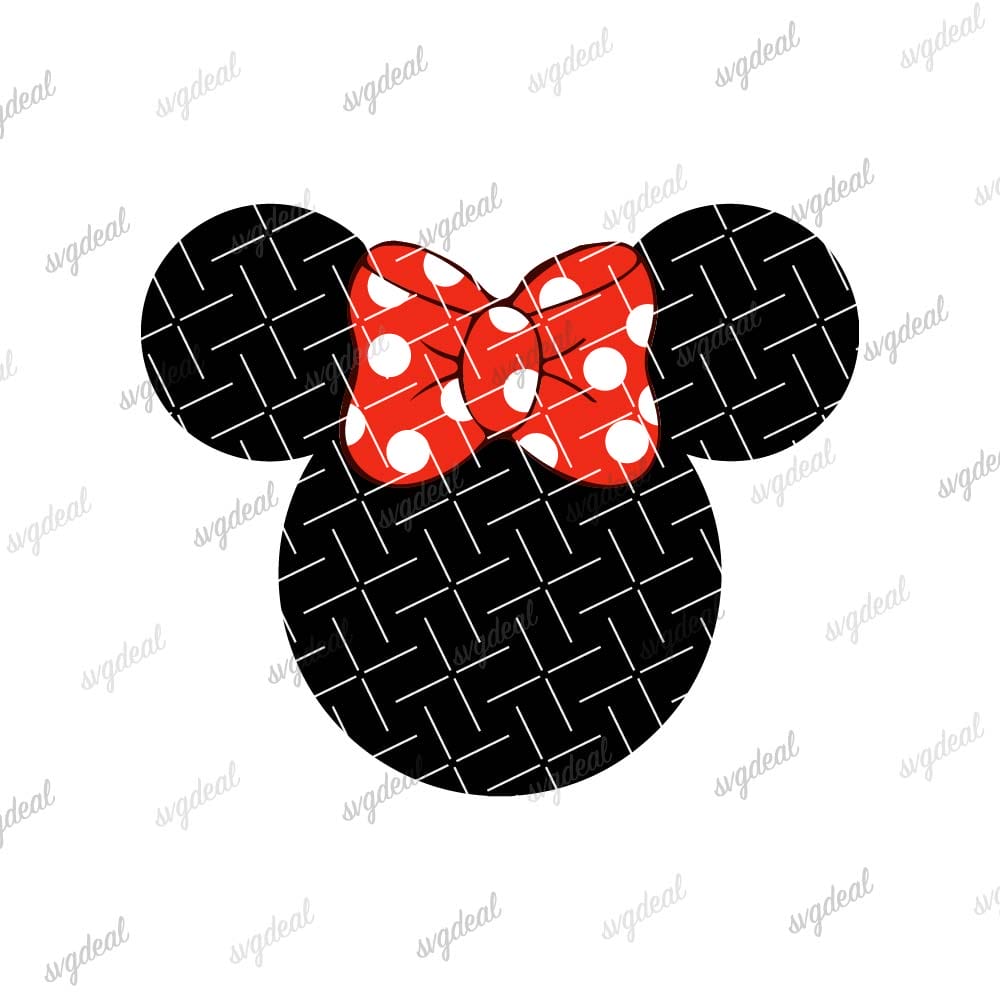 Minnie Mouse Bow Svg