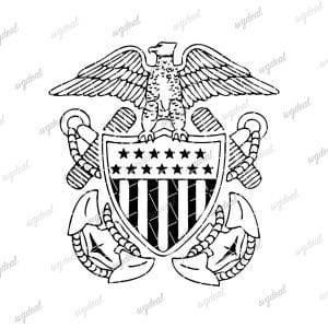 Navy Officer Crest SVG