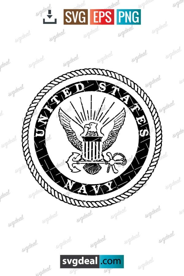 U.S. Navy with Seal SVG
