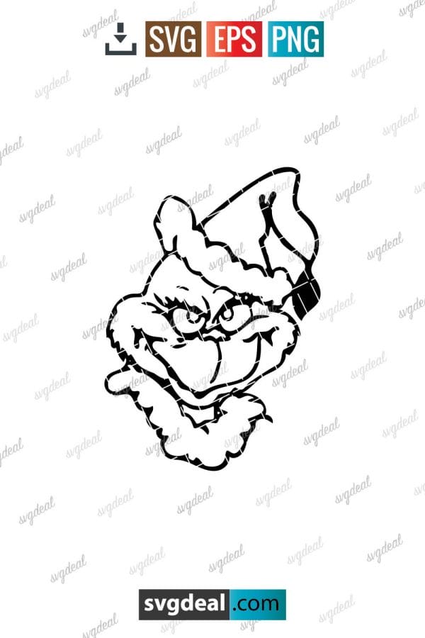 The Grinch Face Svg