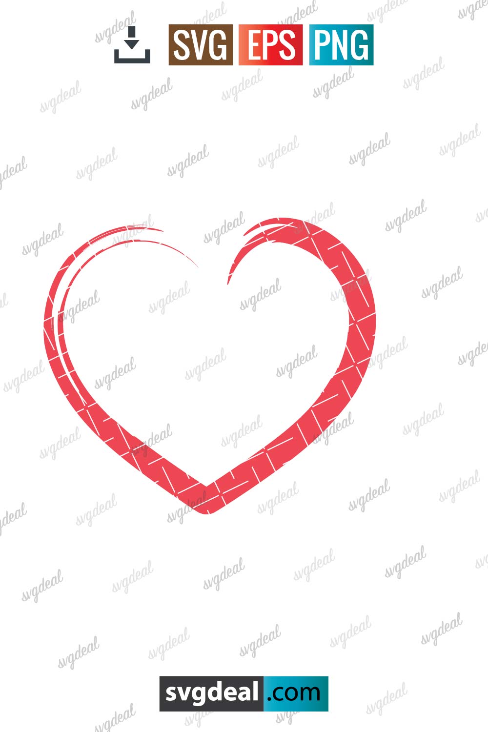 Free Open Heart Svg - SVGDeal.com