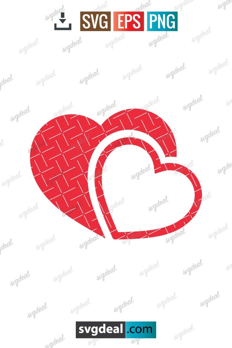 Free Double Heart Svg - SVGDeal.com