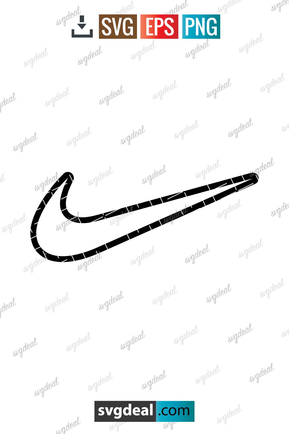 Nike swoosh outline best sale