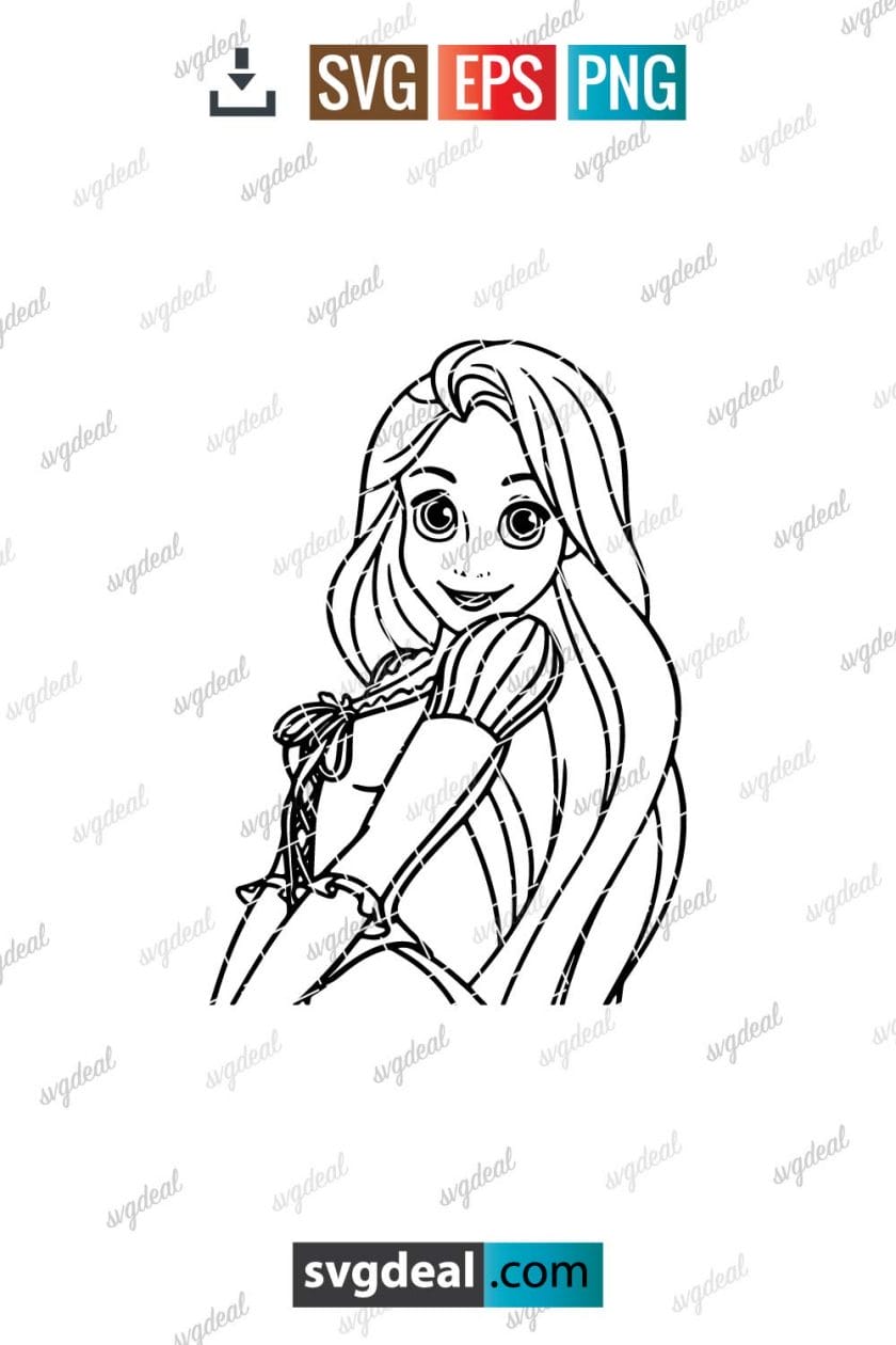 Free Rapunzel Svg - SVGDeal.com