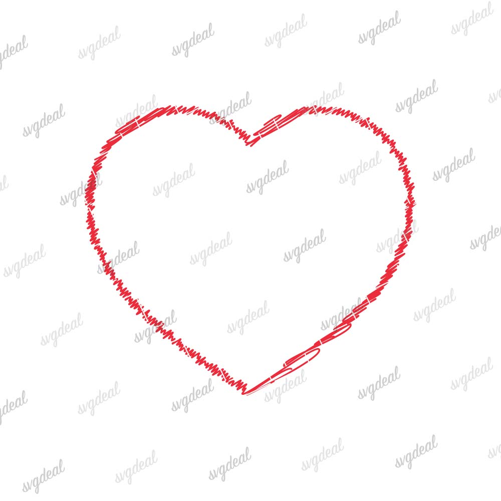 Hand Drawn Heart Svg