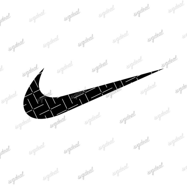 lllᐅ Small Nike Swoosh Rhinestone SVG - bling transfer template cricut